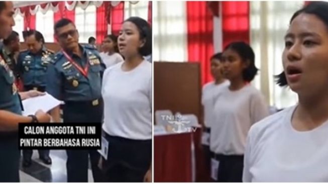 Jago Bahasa Rusia, Calon Tentara Wanita ini Bikin Panglima TNI Terkesima (TikTok)