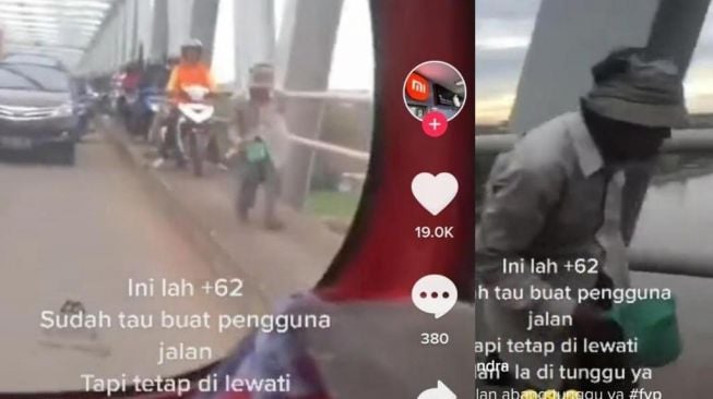 Bikin Geram Warganet, Viral Video Deretan Motor Terjebak Macet di Trotoar Gegara Hal Ini