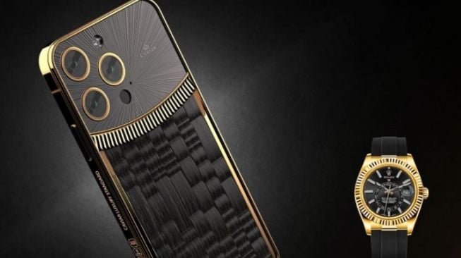 Berlapis Emas, iPhone 13 Pro Kustom Ini Terinspirasi Desain Rolex