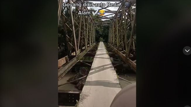 Viral Jembatan Layang Selebar Jalan Setapak, Miring Sedikit Auto Beda Alam (TikTok)