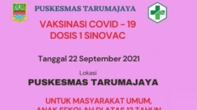 LENGKAP Jadwal Vaksinasi COVID-19 di Puskesmas Lemahabang dan Tarumajaya Bekasi