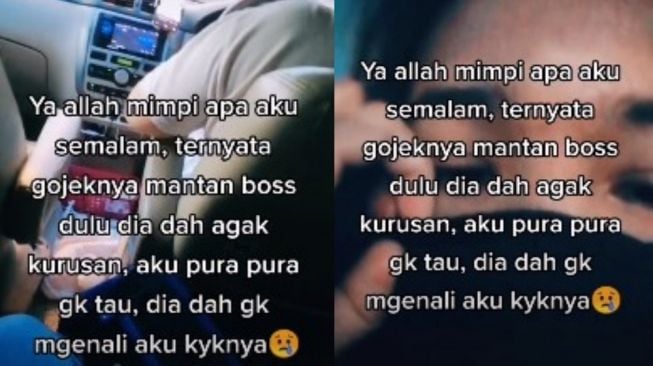 Gak Ada yang Abadi, Viral Wanita Pura-pura Gak Kenal Disopiri Mantan Bos Jadi Driver Gojek