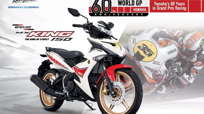 Yamaha selebrasi 60 tahun MotoGP pada Yaaha MX King 150 [PT YIMM].