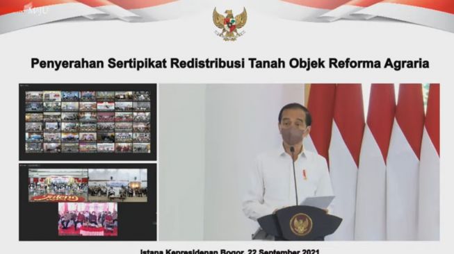 Presiden Jokowi Serahkan 124.120 Sertifikat Tanah Hasil Redistribusi, Begini Pesannya