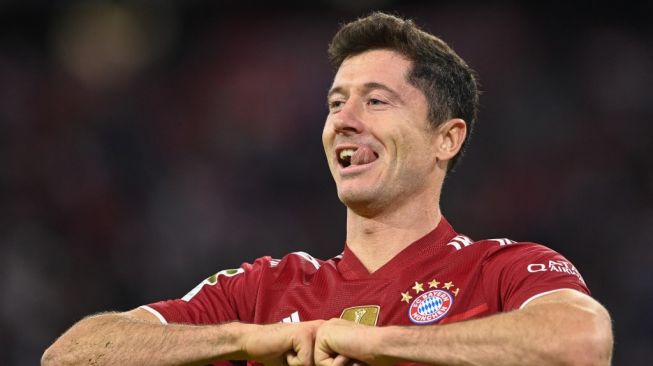 Striker Bayern Munich, Robert Lewandowski. [CHRISTOF STACHE / AFP]