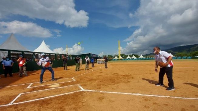 Juara PON Jabar Dikalahkan Softball Putra Lampung di Partai Pembuka