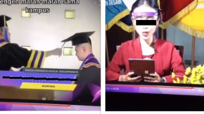 Ngakak! Ikut Wisuda Virtual, Pria Syok Lihat Dirinya Berubah Jadi Sosok Ini