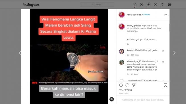 Viral Pria Ini Tembus Dunia Lain dari Malam ke Siang Hari, Videonya Jadi Perdebatan