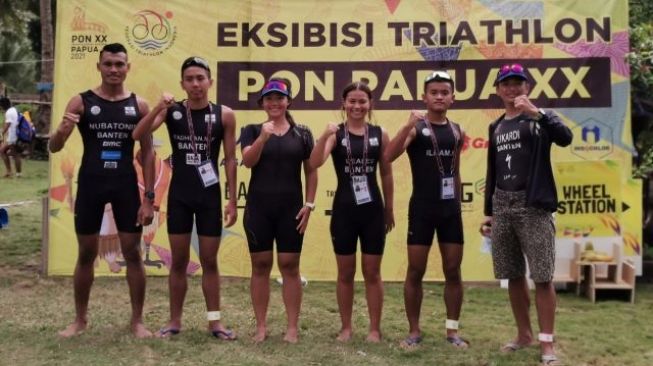 Kontingen Banten Raih Tiga Medali Cabor Triathon di PON XX Papua