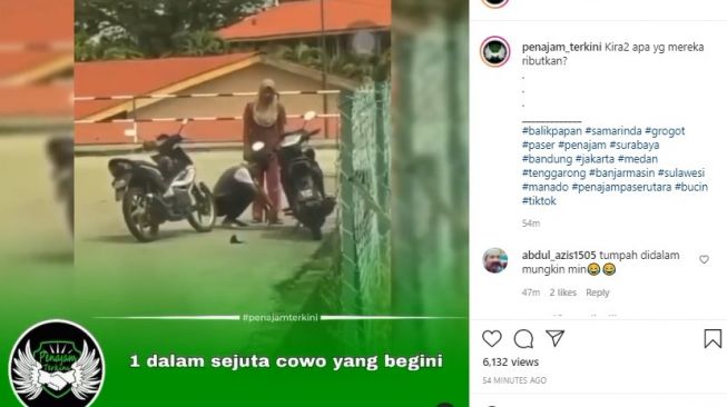 Tangkapan layar video. [Instagram/@penajam_terkini]