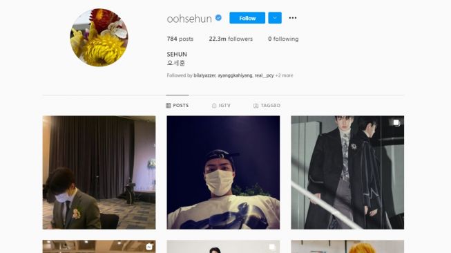 Artis Korea tak mengiktuti siapa pun di Instagram. [Instagram]