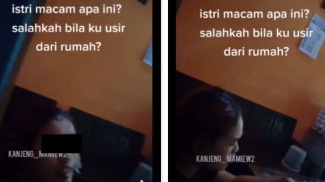 Pria marah ke istri saat lihat kondisi dapur (tiktok)