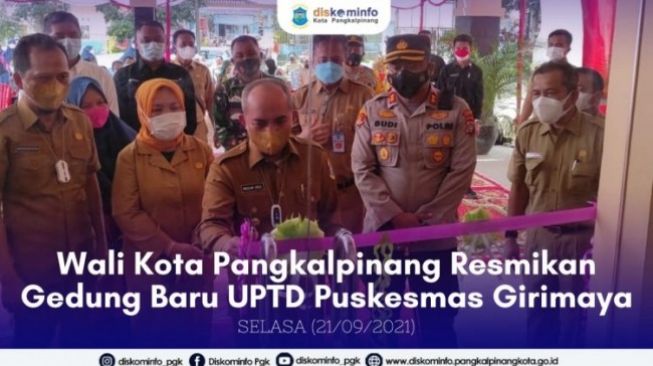 Wali Kota Pangkalpinang Resmikan Gedung Baru UPTD Puskesmas Girimaya