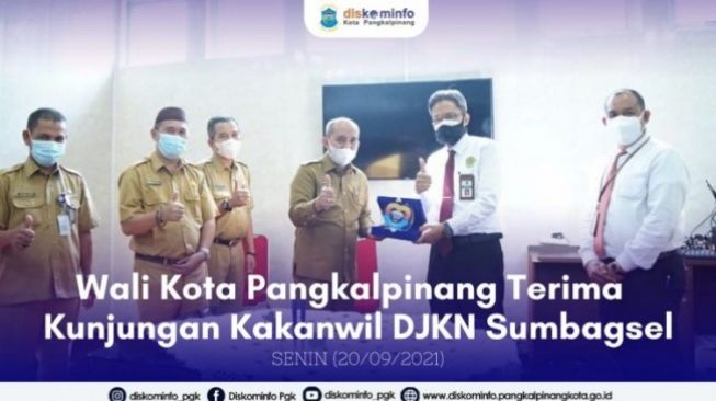Wali Kota Pangkalpinang Terima Kunjungan Kakanwil DJKN Sumbagsel