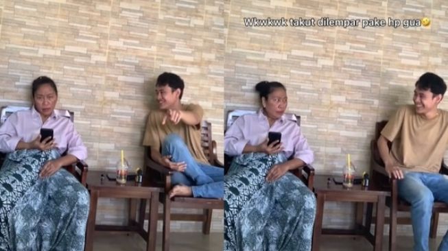 Viral Cowok Gelisah Ngaku Hamili Anak Orang ke Ibu. (TikTok)