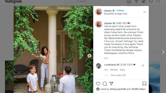 Unggahan Jessica Iskandar [Instagram]