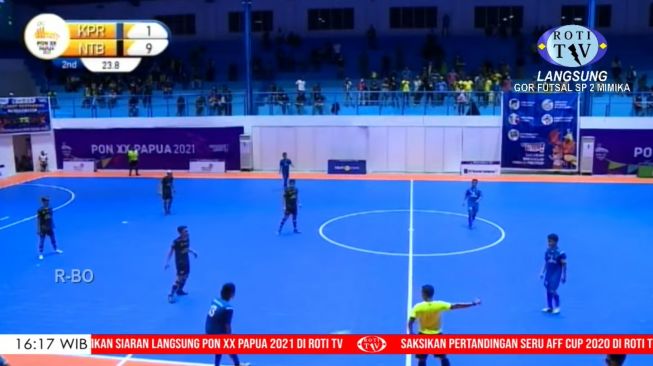 Gagal Kasih Kado HUT Kepri, Tim Futsal Kepri Kalah Lawan NTB, Skor 1-9