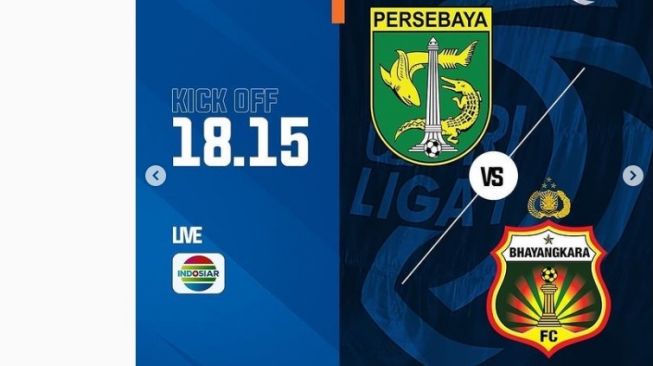 Link Live Streaming Persebaya Surabaya vs Bhayangkara FC Liga 1 2021/2022