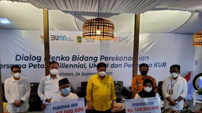 Airlangga Hartarto Puji Program Millennial Smartfarming BNI