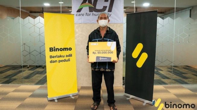 Binomo Charity Act. (Dok: Binomo)