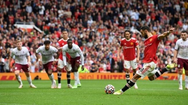 Penalti Fernandes Melambung, Manchester United Ditekuk Aston Villa di Old Trafford