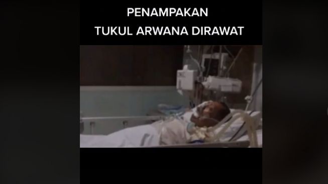 Unggahan viral di TikTok soal foto Tukul Arwana terbaring di rumah sakit. [TikTok]