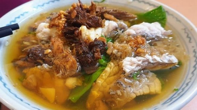 Bubur Ikan Ahian Pontianak. [Istimewa]