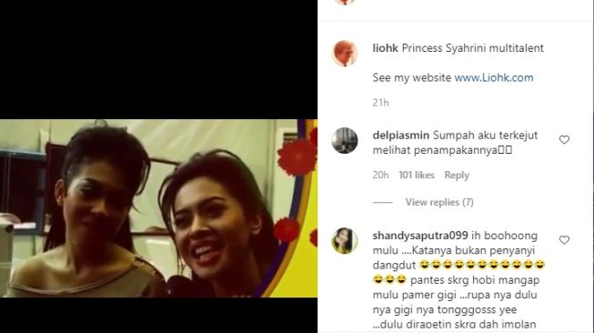 Laurens mengunggah video lawas Syahrini [Instagram/@liohk]