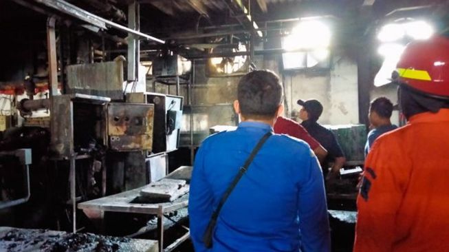 Kebakaran Pabrik di Serang, Kerugian Rp 250 Juta