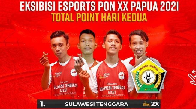 Sulawesi Tenggara Raih Medali Emas di Esports Free Fire PON XX Papua