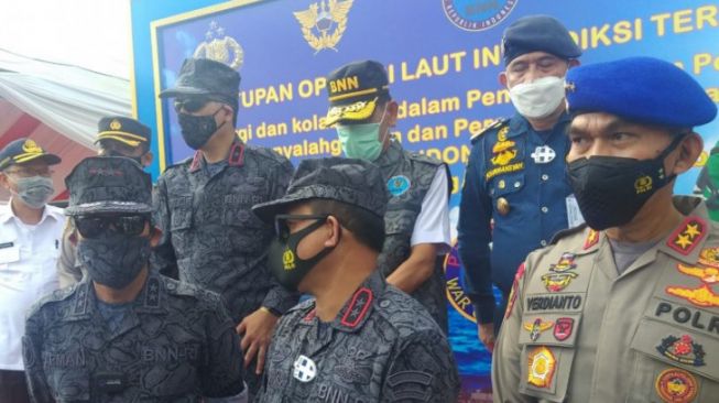 BNN Gagalkan Peredaran Narkoba di Perairan Selat Malaka, 100 kg sabu Amanka