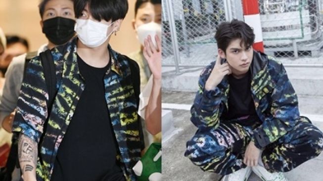 Potret Jungkook BTS and Bright Vachirawit Wearing the Same Outfit from Louis  Vuitton, Who Looks More