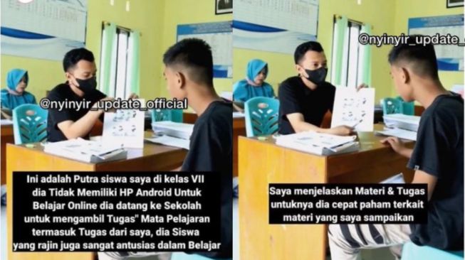 Kisah Siswa ke Sekolah Bawa Tas Kresek, Tak Punya HP untuk Belajar Online