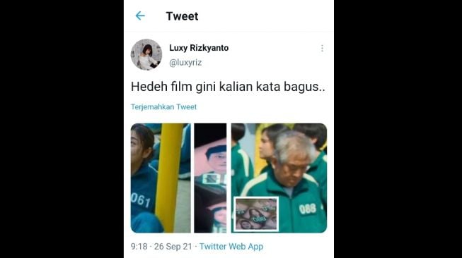 Warganet temukan kesalahan di adegan serial Squid Game [Twitter/@luxyriz]