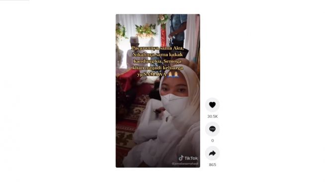 Mantan menikahi kakak kandung, bikin nyesek. [TikTok]