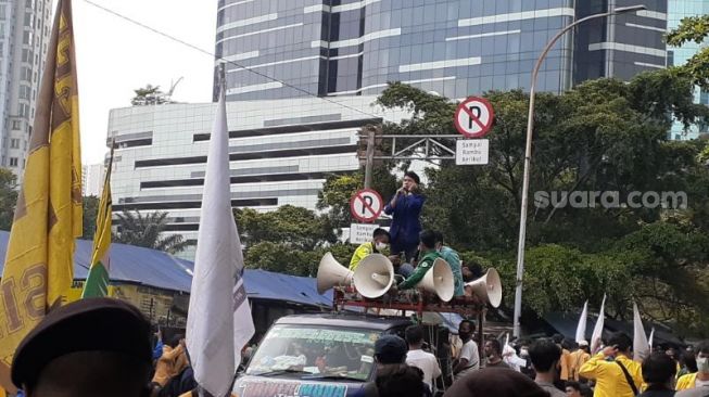 Sejumlah Pengunjuk Rasa dari BEM SI yang Menggelar Aksi di KPK Alami Peretasan