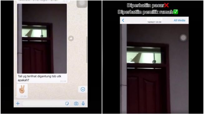 Lewat Depan Kamar, Bapak Kos Curiga Lihat Tali yang Menggantung (TikTok)