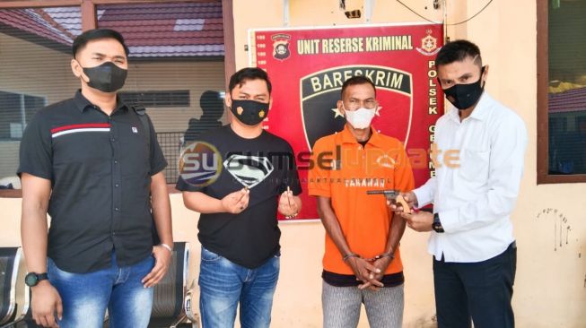 Terjaring Razia, Napoliyon Kedapatan Bawa Pistol Rakitan