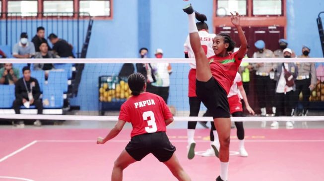 Tim Sepak Takraw Tuan Rumah Raih Dua Medali Emas di Ajang PON XX Papua