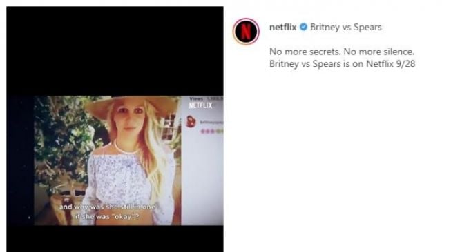 Sinopsis Britney vs Spears. (Instagram/@netflix)