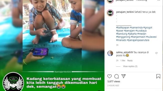 Tangkapan layar video. [Instagram/@penajam_terkini]