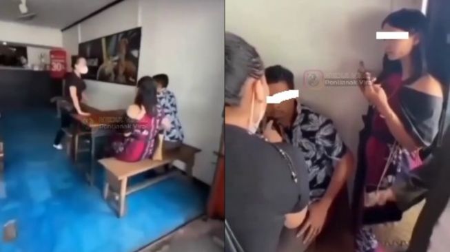 Sadis! Viral Wanita Labrak Suami Selingkuh di Warung, Ceweknya Cuma Bisa Mingkem Dicaci