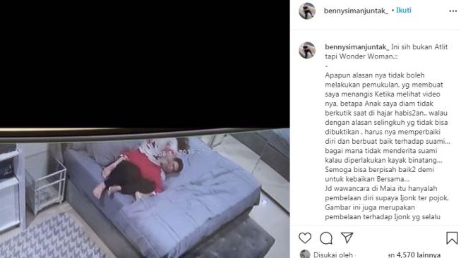 Unggahan Benny Simanjuntak [Instagram/@bennysimanjuntak_]