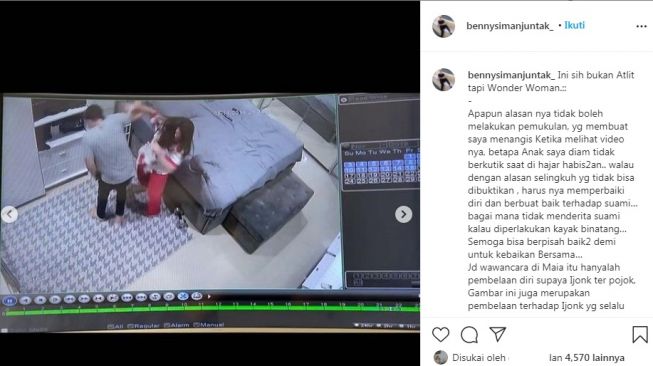 Unggahan Benny Simanjuntak [Instagram/@bennysimanjuntak_]