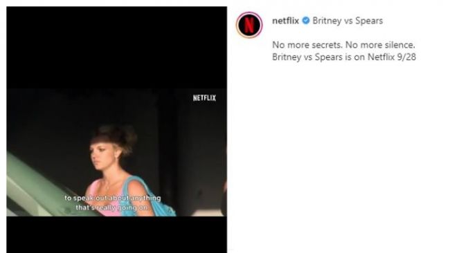 Sinopsis Britney vs Spears. (Instagram/@netflix)