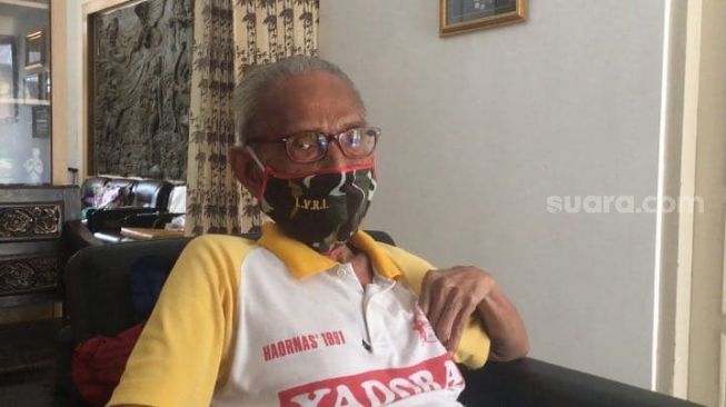 Veteran Sanjoto yang memburu DN Aidit di Kota Semarang. [Suara.com/Dafi Yusuf] 