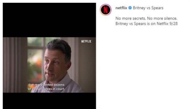 Sinopsis Britney vs Spears. (Instagram/@netflix)