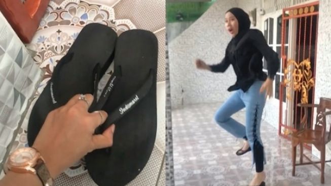 Viral Sikap Manis Adik Ambilkan Sandal Kakak, Pas Dipakai Bikin Loncat Histeris