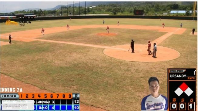 Tundukkan DKI Jakarta,Tim Baseball Putra Lampung Pastikan Semi Final PON XX