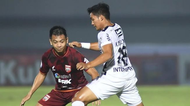 Laga pertandingan Borneo FC vs Bali United. [Instagram/@borneofc.id]